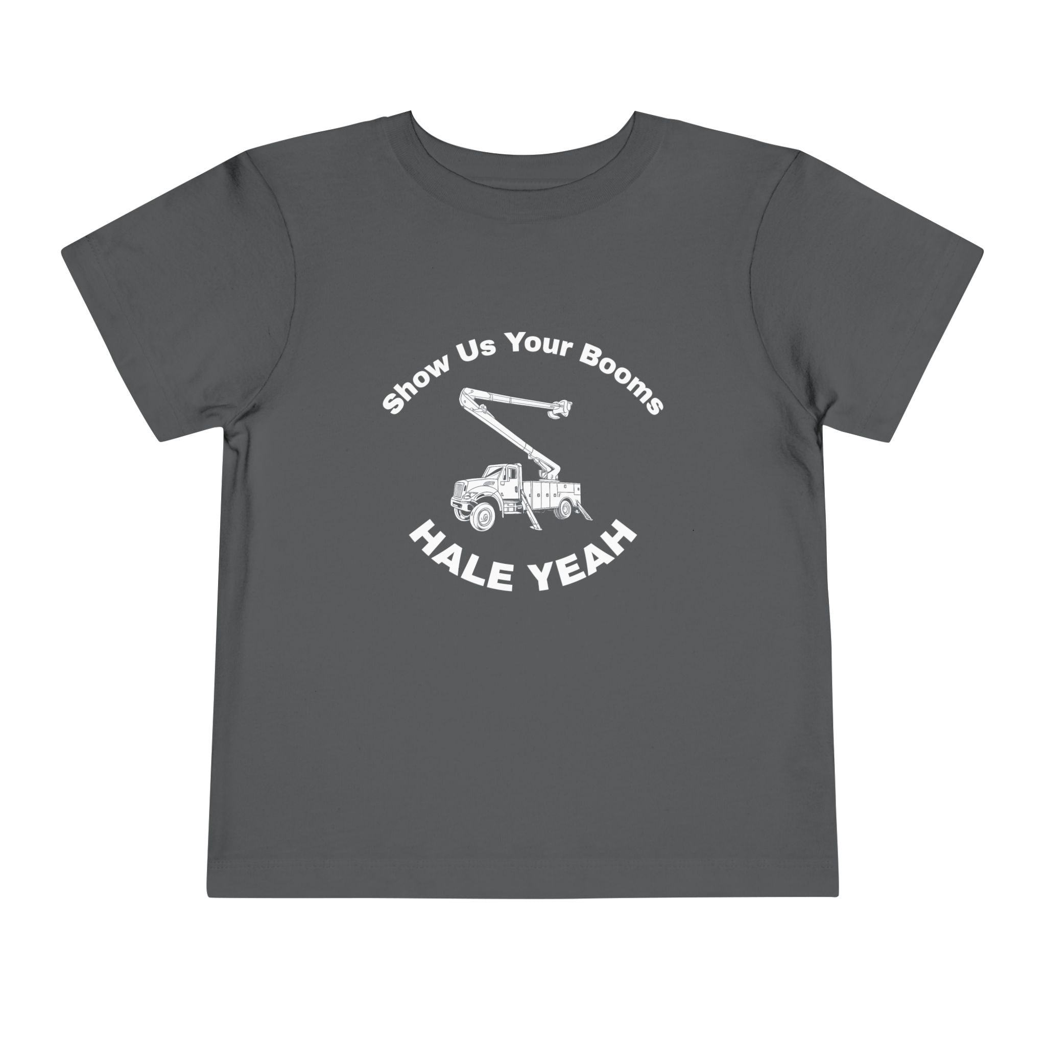 "Show Us Your Booms" Toddler Crane Shirt
