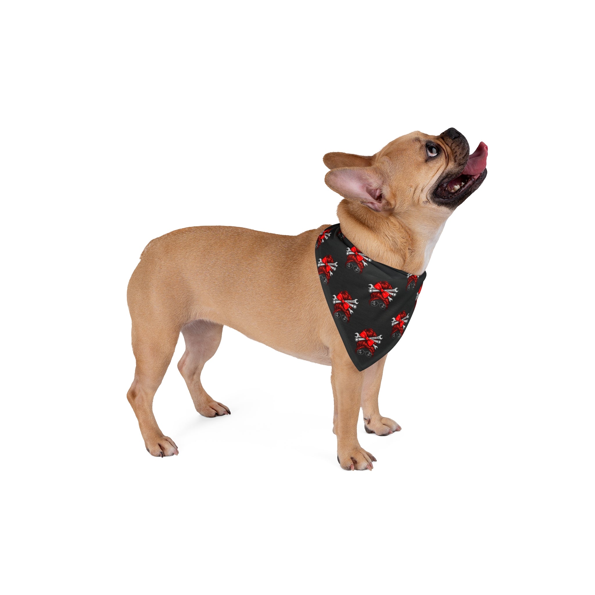 Messy Bun (Red) Pet Bandana