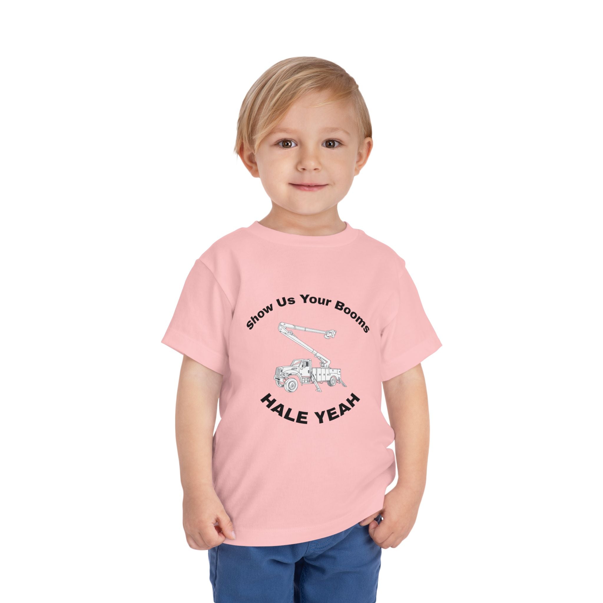 "Show Us Your Booms" Toddler Crane Shirt