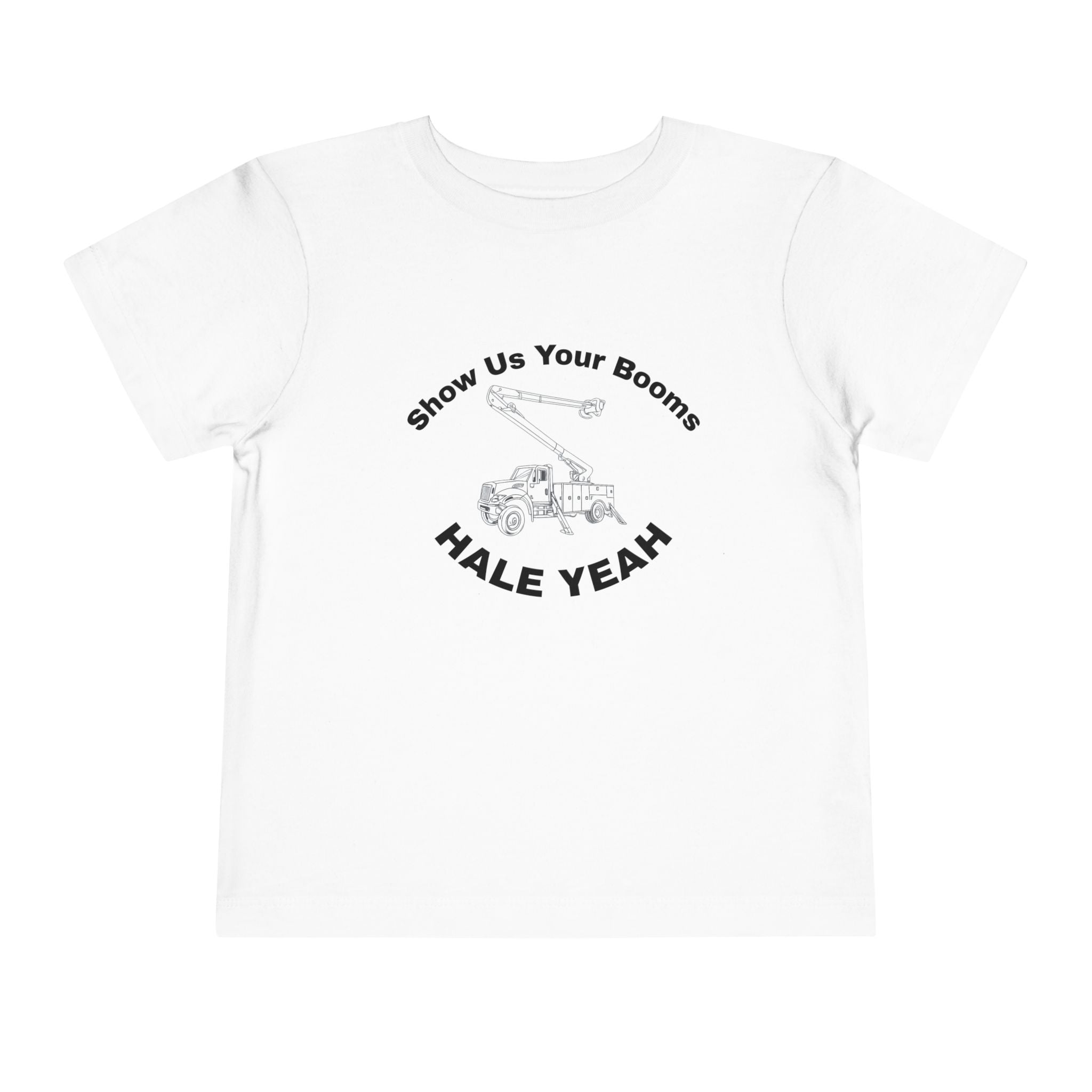 "Show Us Your Booms" Toddler Crane Shirt