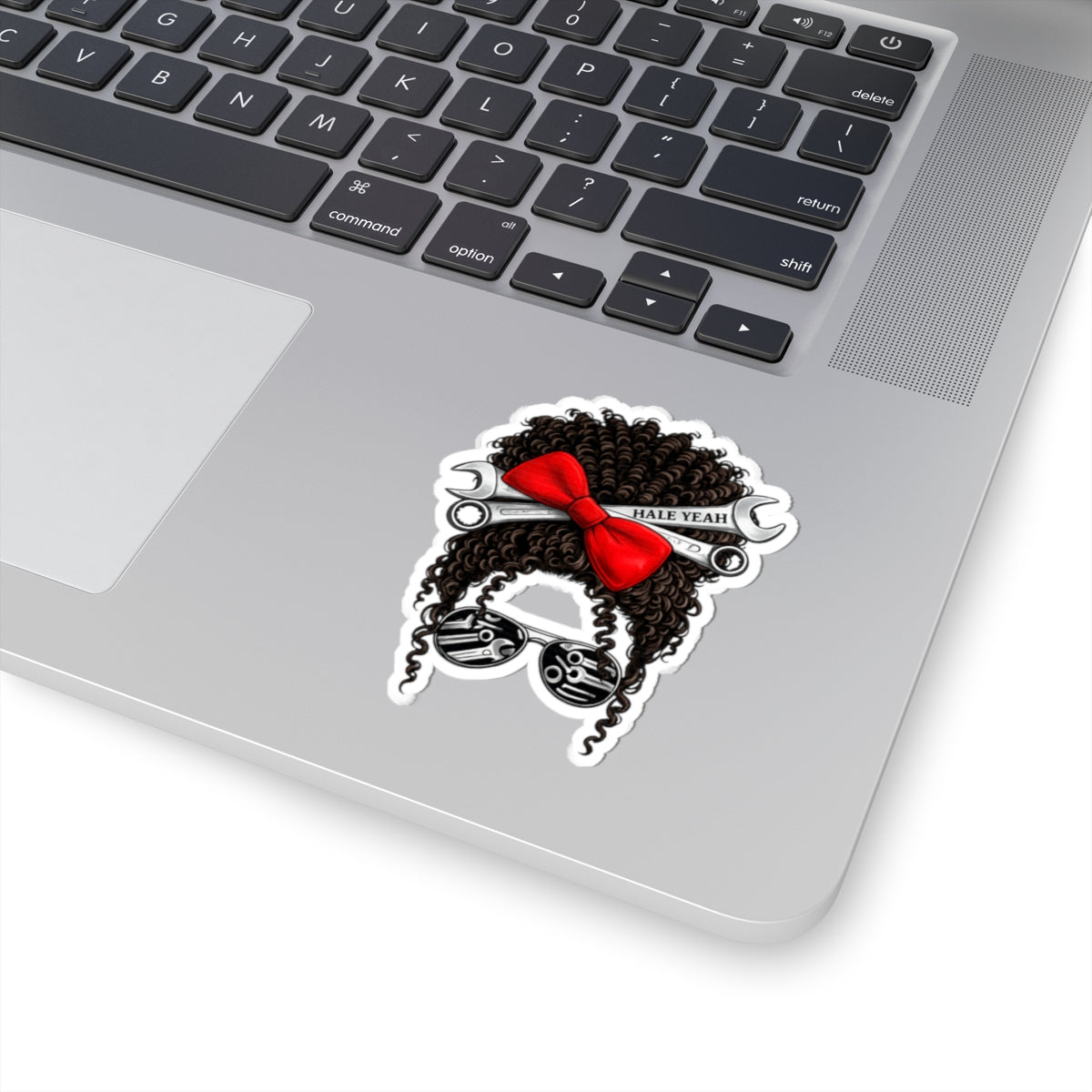 Messy Bun (Curly) Profile Sticker