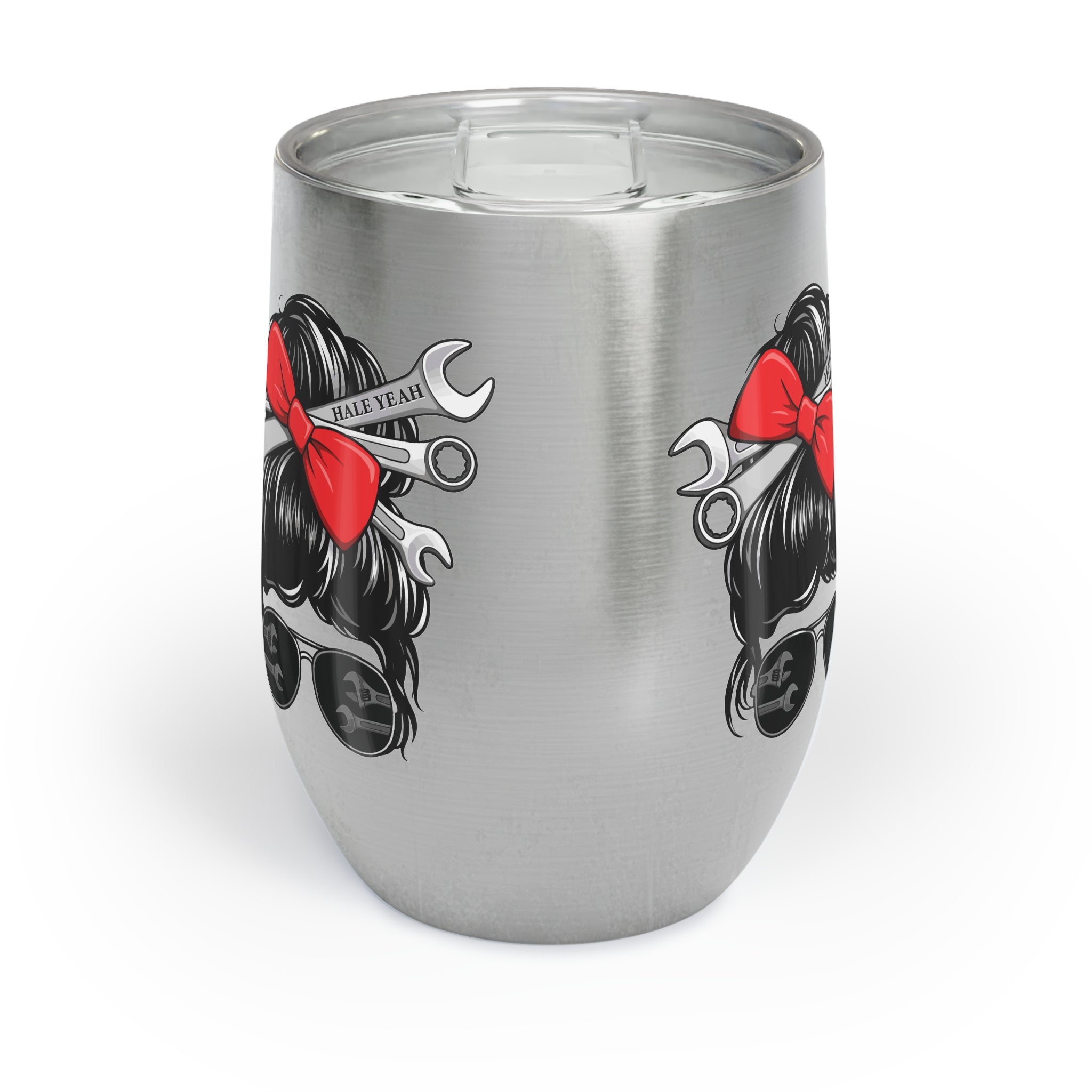 Messy Bun (Raven) Chill Wine Tumbler