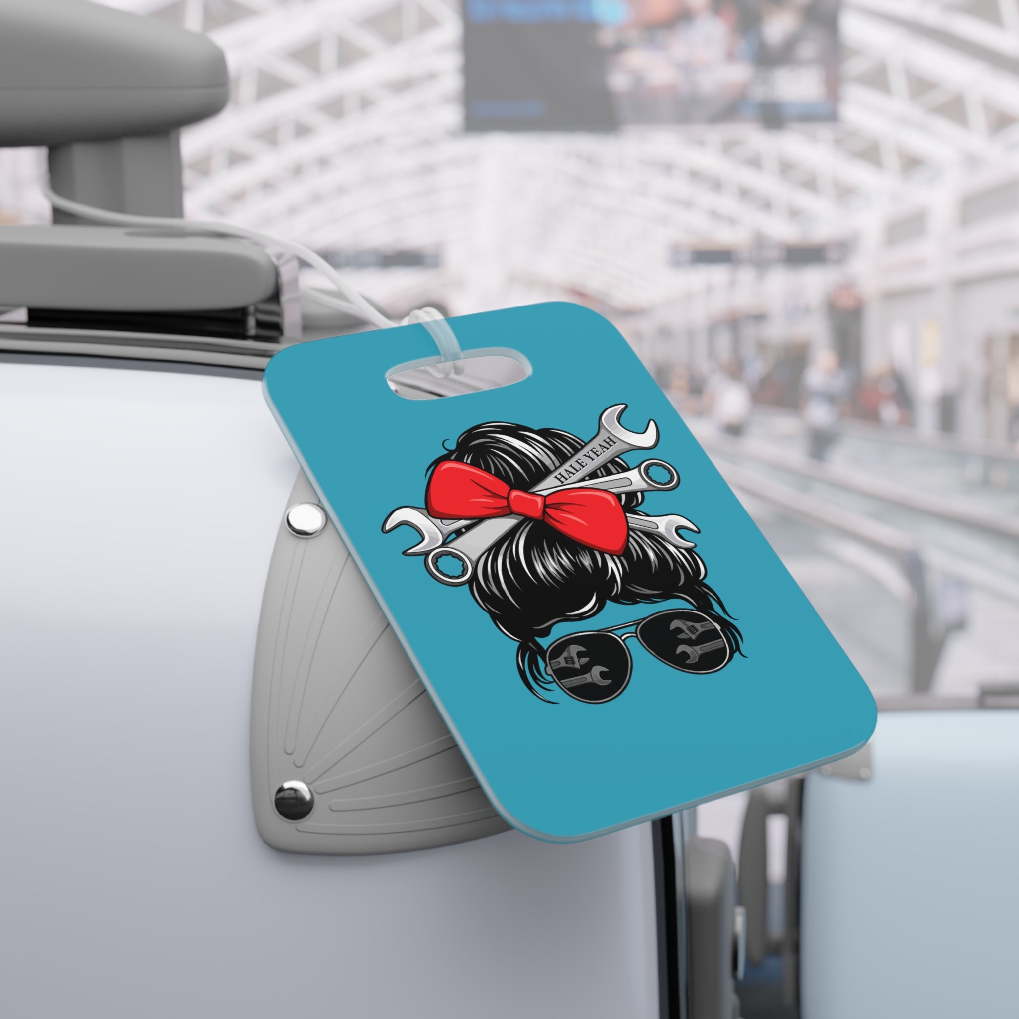Messy Bun (Raven) Luggage Tag