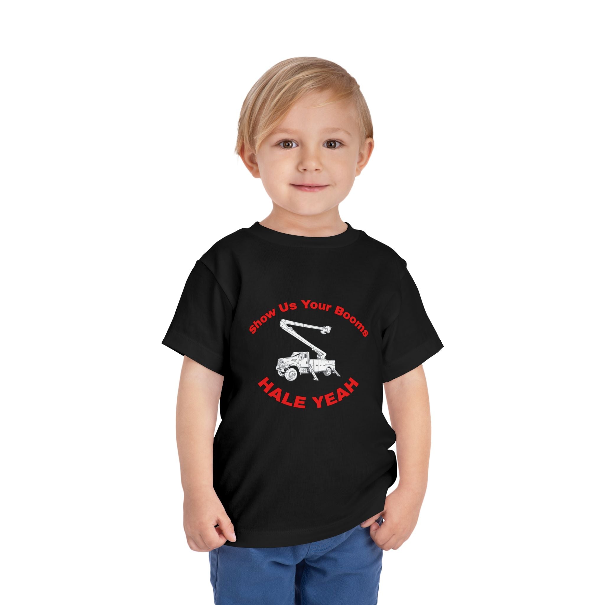 "Show Us Your Booms" Toddler Crane Shirt