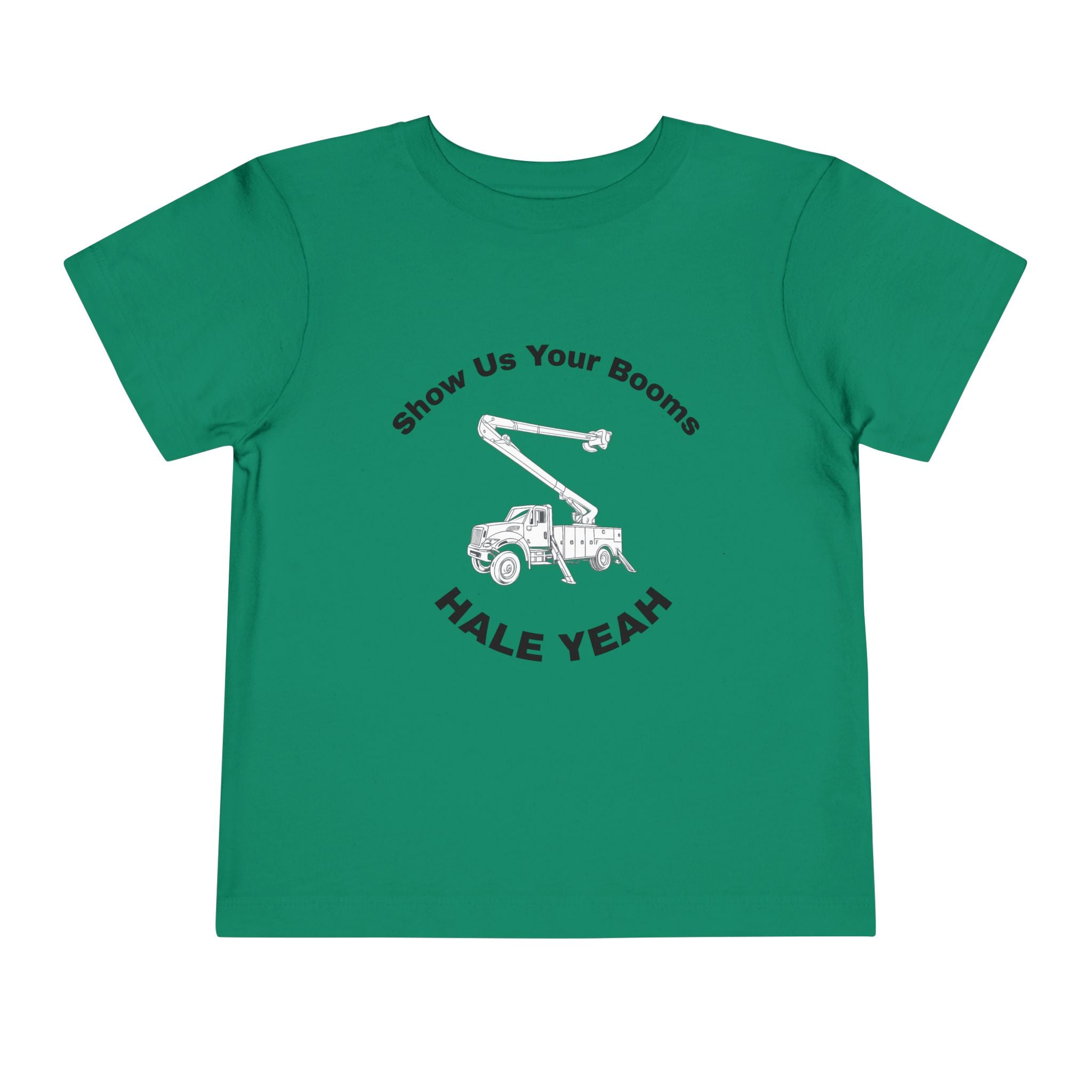 "Show Us Your Booms" Toddler Crane Shirt