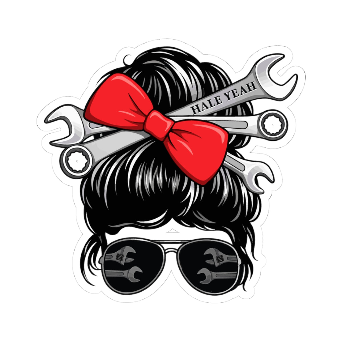 Messy Bun (Raven) Profile Sticker