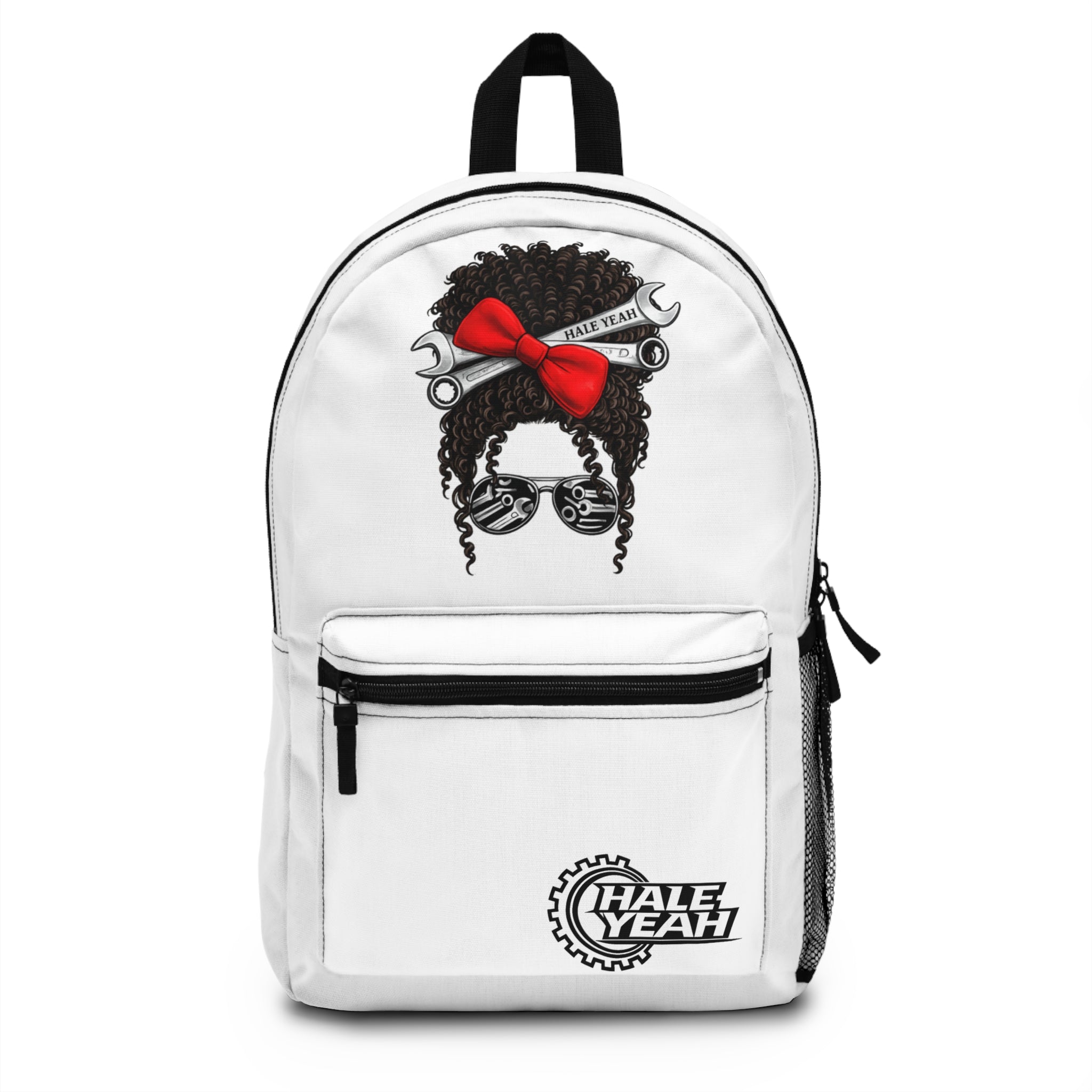 Messy Bun (Curly) BackPack