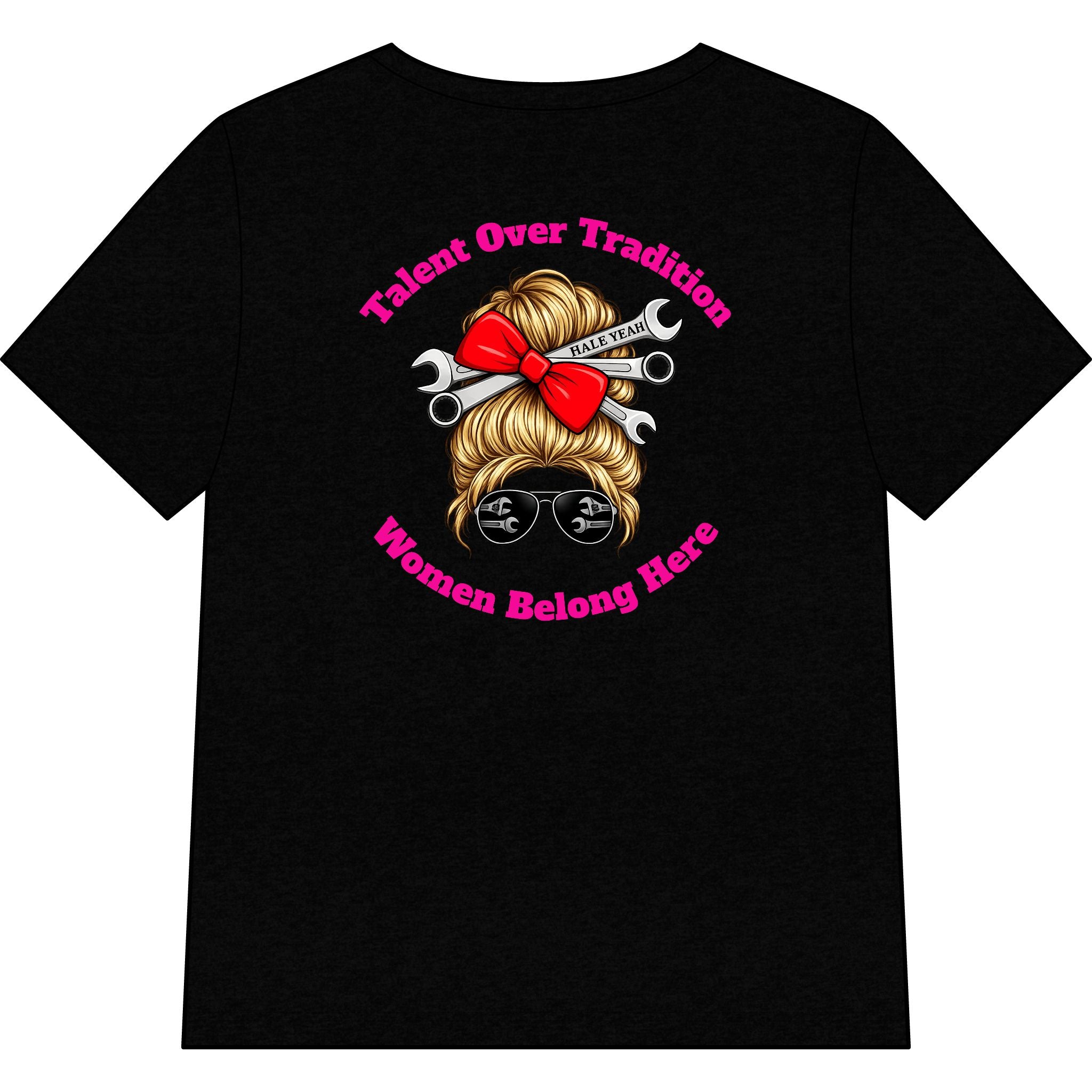 Grease Queen (Messy Bun) Talent V-Neck Tee
