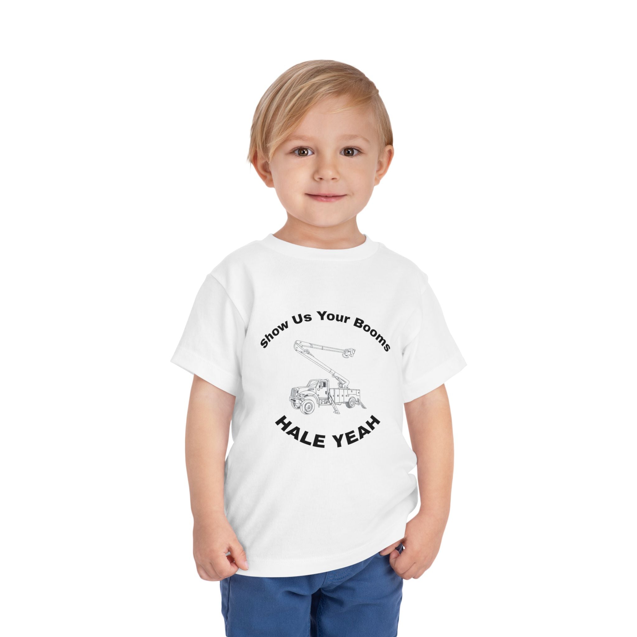 "Show Us Your Booms" Toddler Crane Shirt
