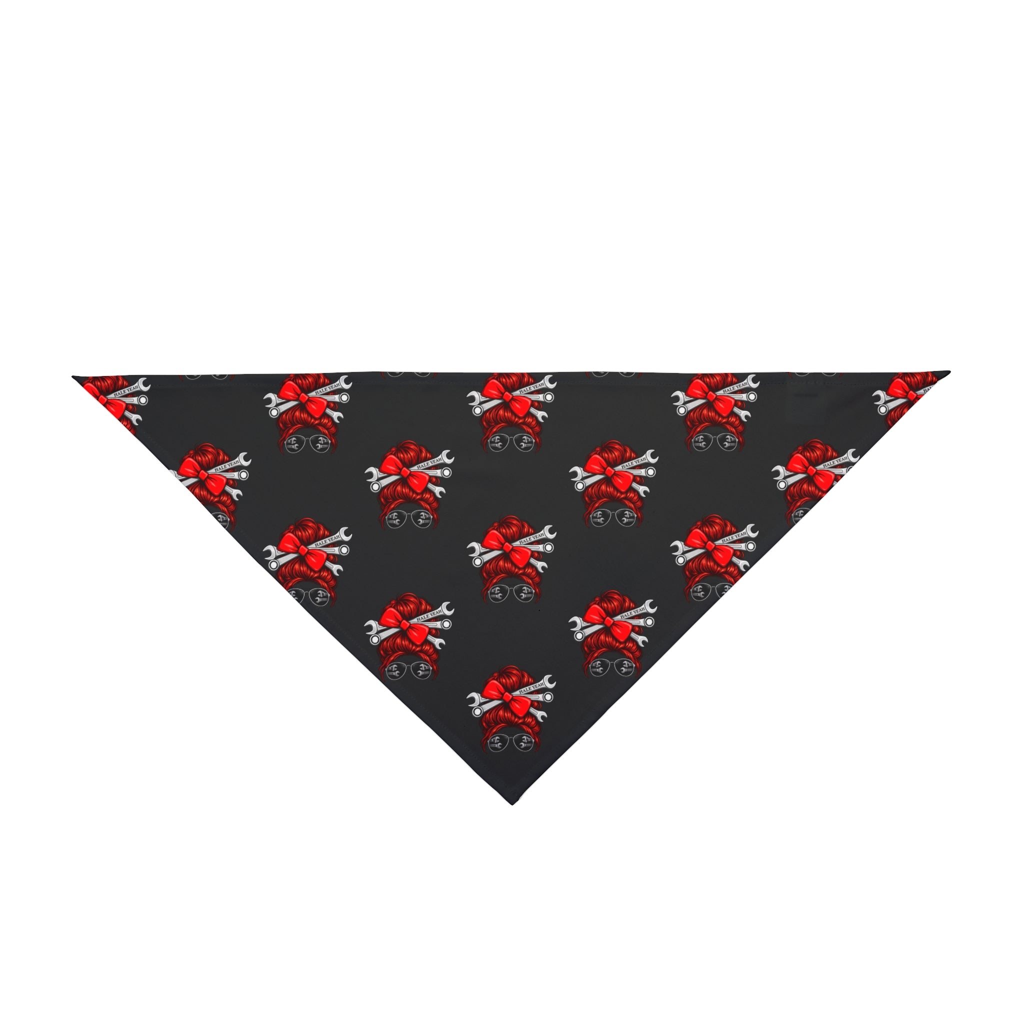 Messy Bun (Red) Pet Bandana