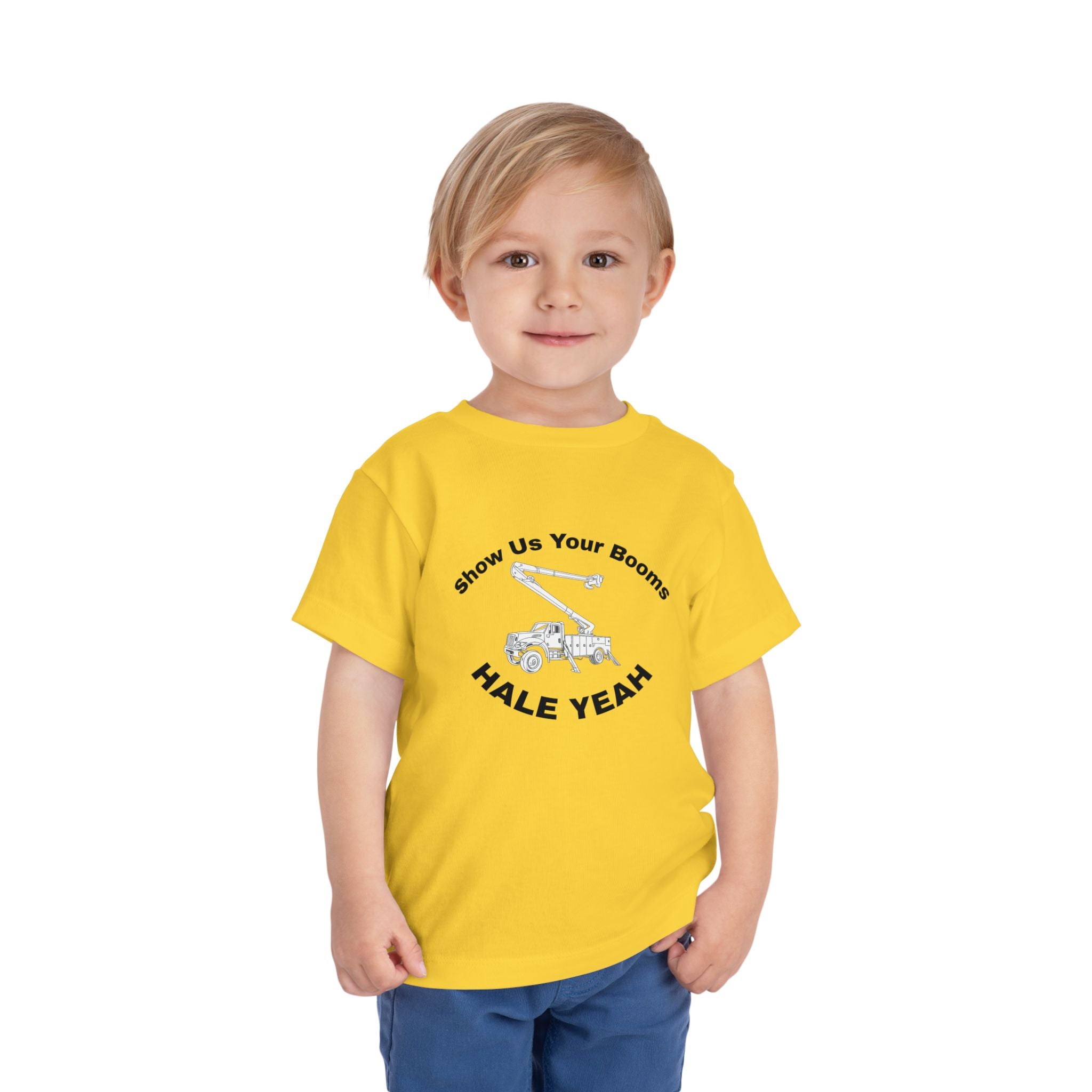 "Show Us Your Booms" Toddler Crane Shirt