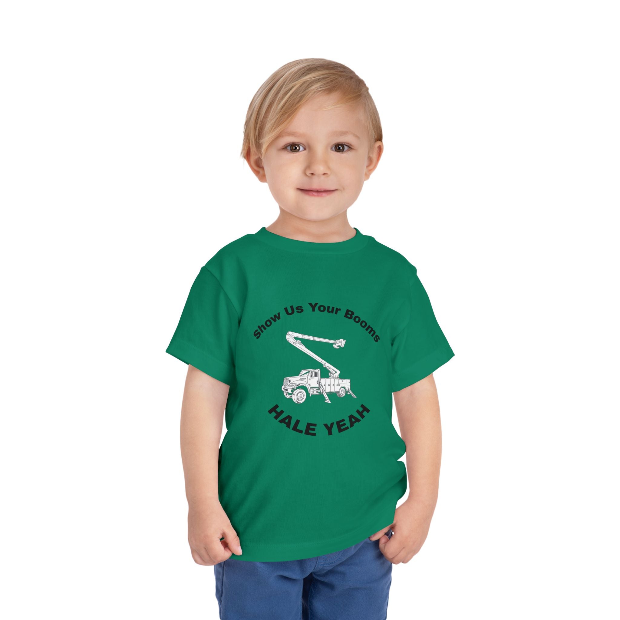"Show Us Your Booms" Toddler Crane Shirt