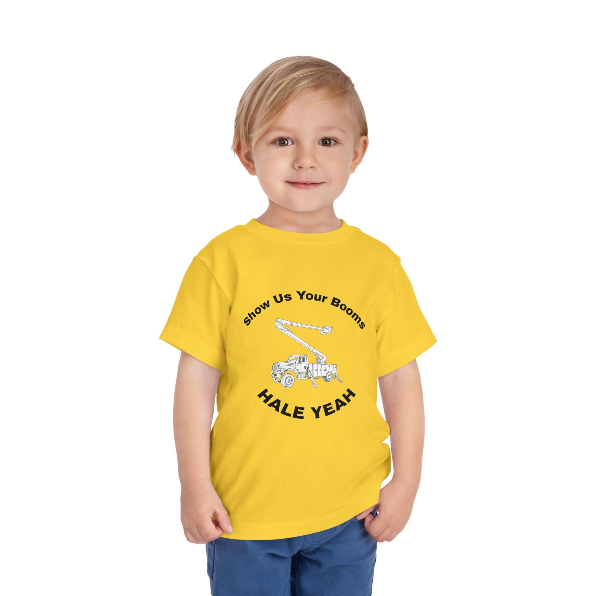 "Show Us Your Booms" Toddler Crane Shirt