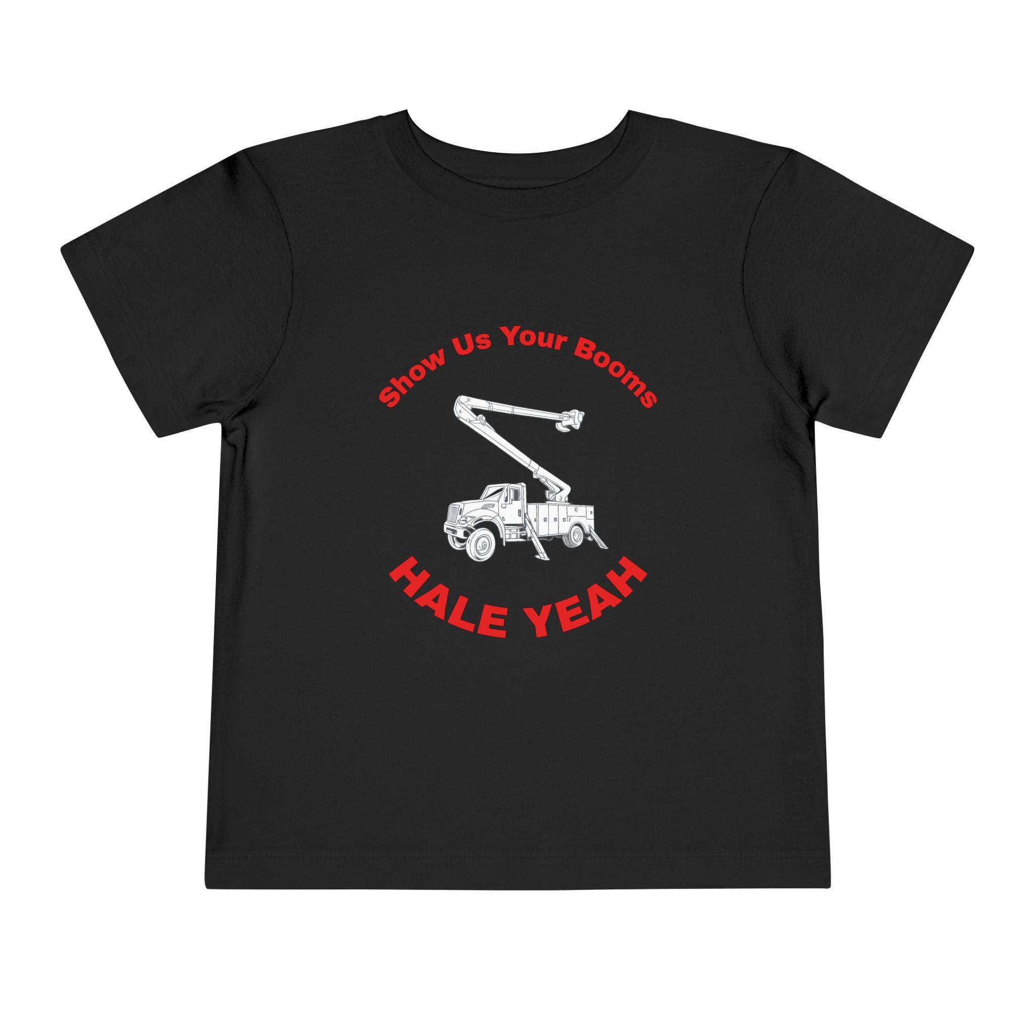 "Show Us Your Booms" Toddler Crane Shirt