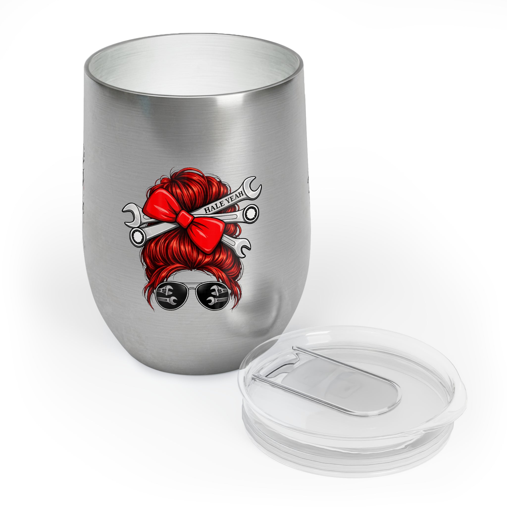 Messy Bun (Red) Chill Wine Tumbler