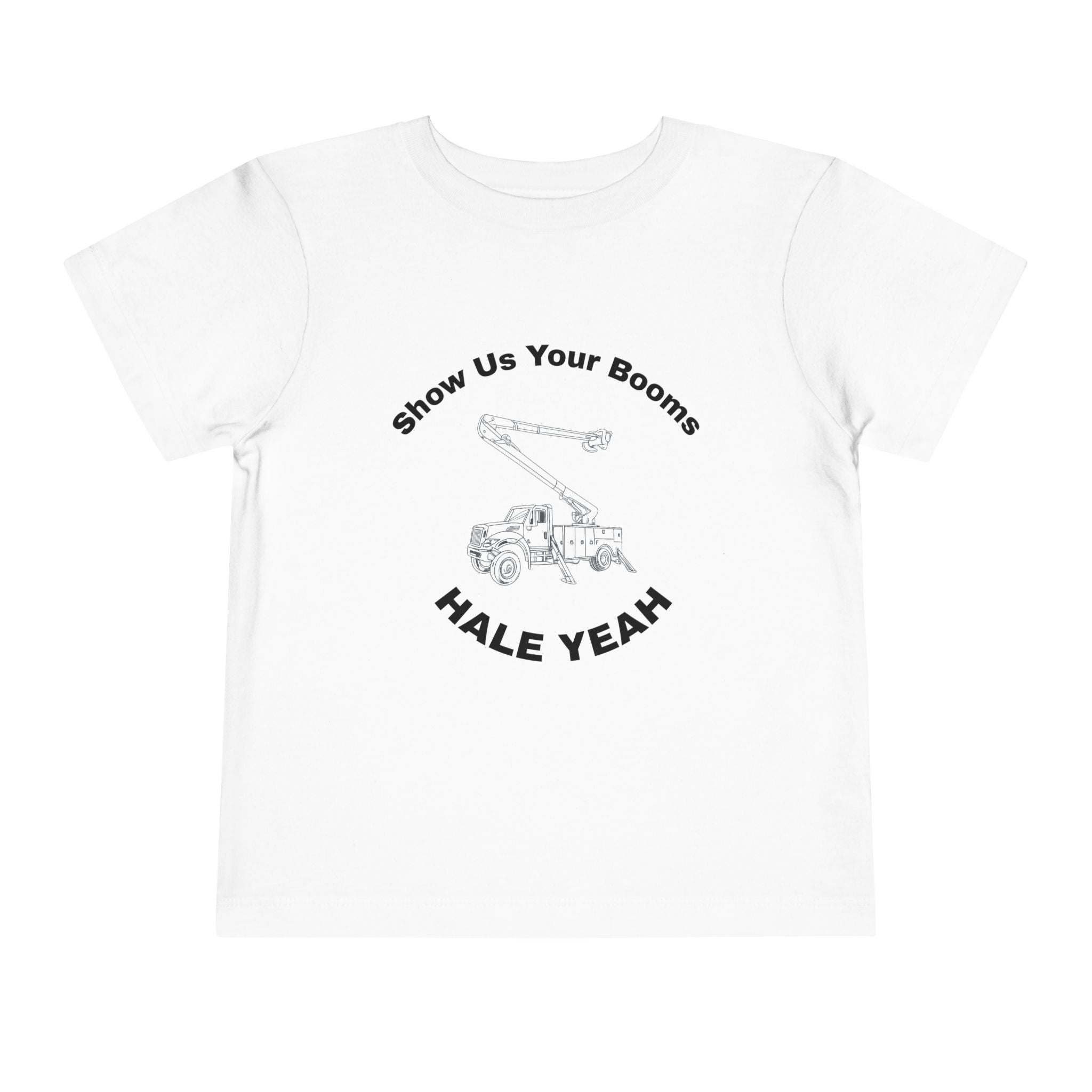 "Show Us Your Booms" Toddler Crane Shirt