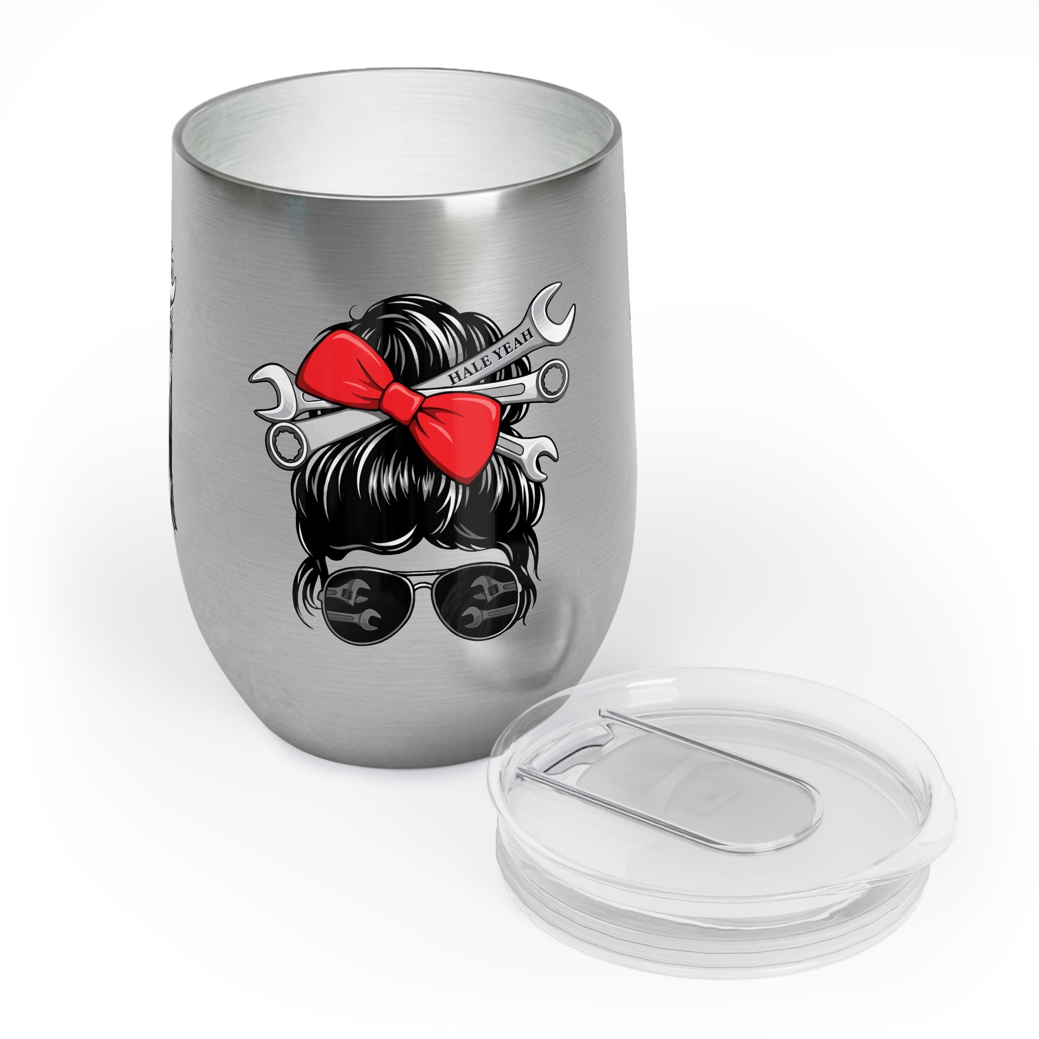 Messy Bun (Raven) Chill Wine Tumbler