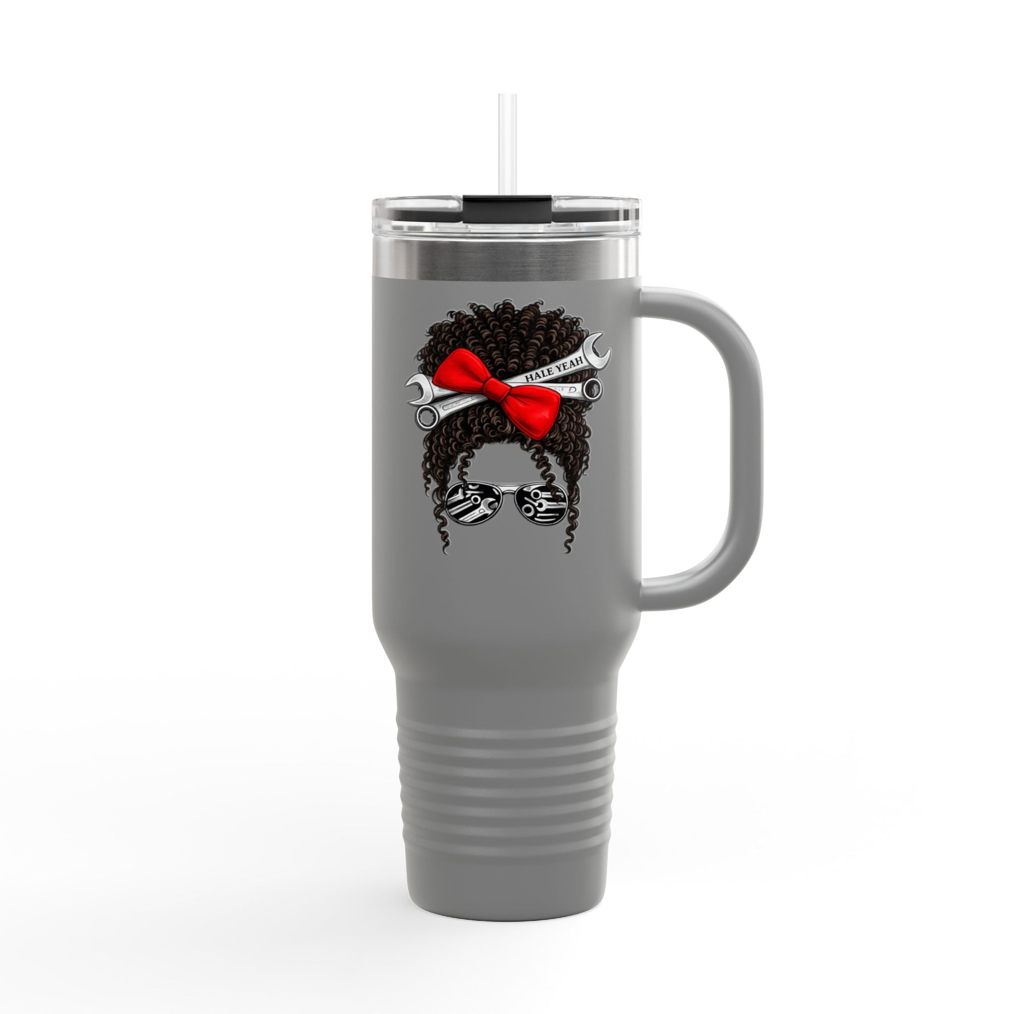 Grease Queen (Messy Bun) Insulated Travel Mug
