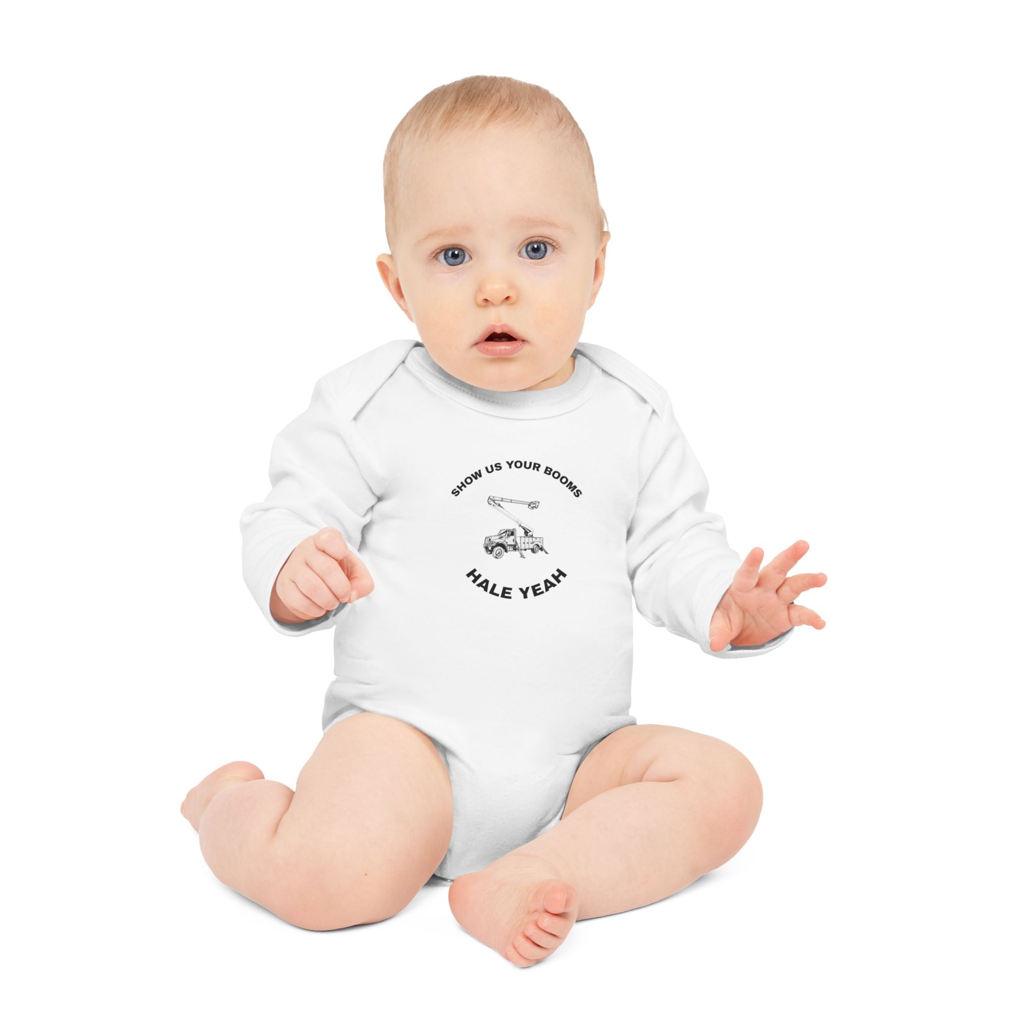 "Show Us Your Booms" Vintage Baby Bodysuit