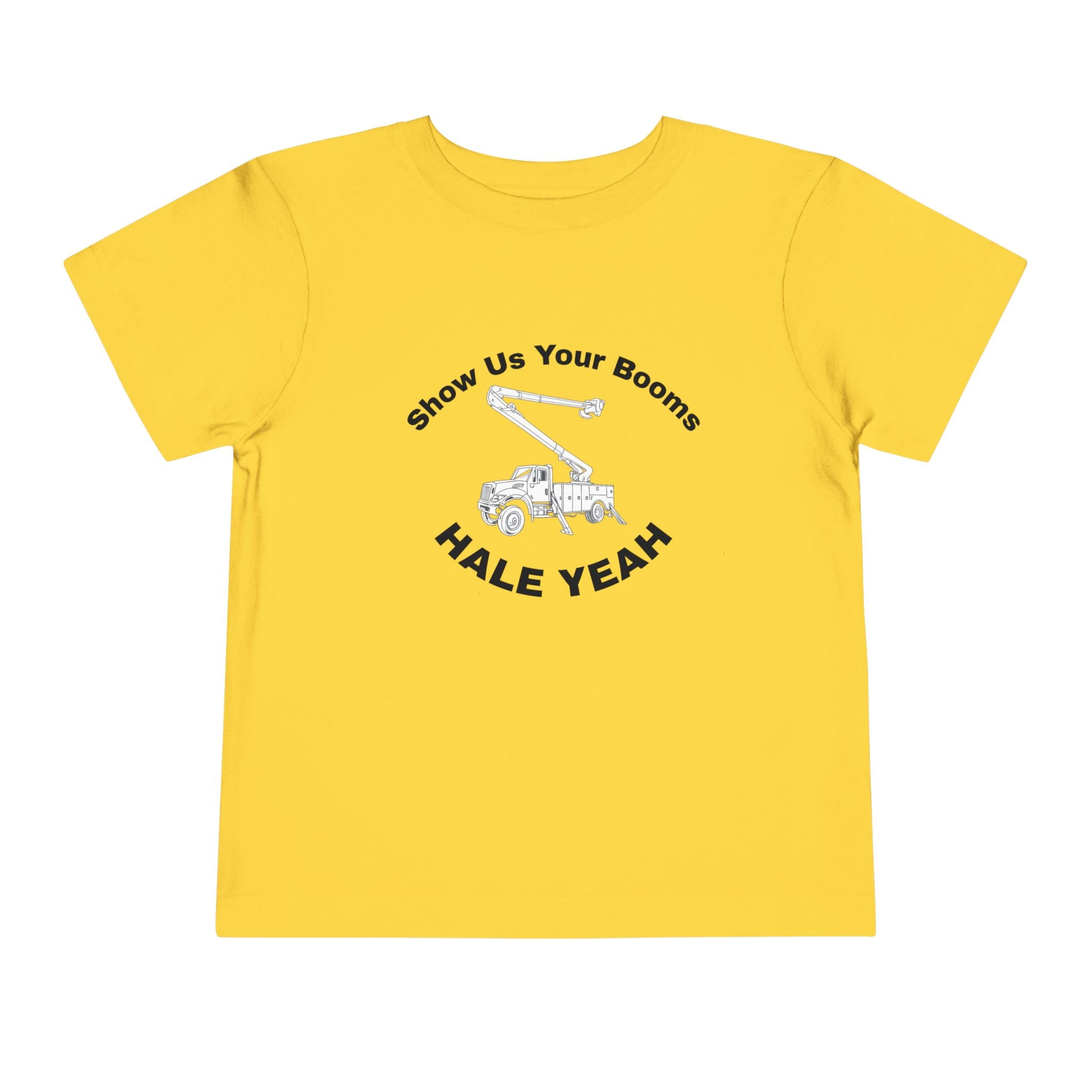 "Show Us Your Booms" Toddler Crane Shirt