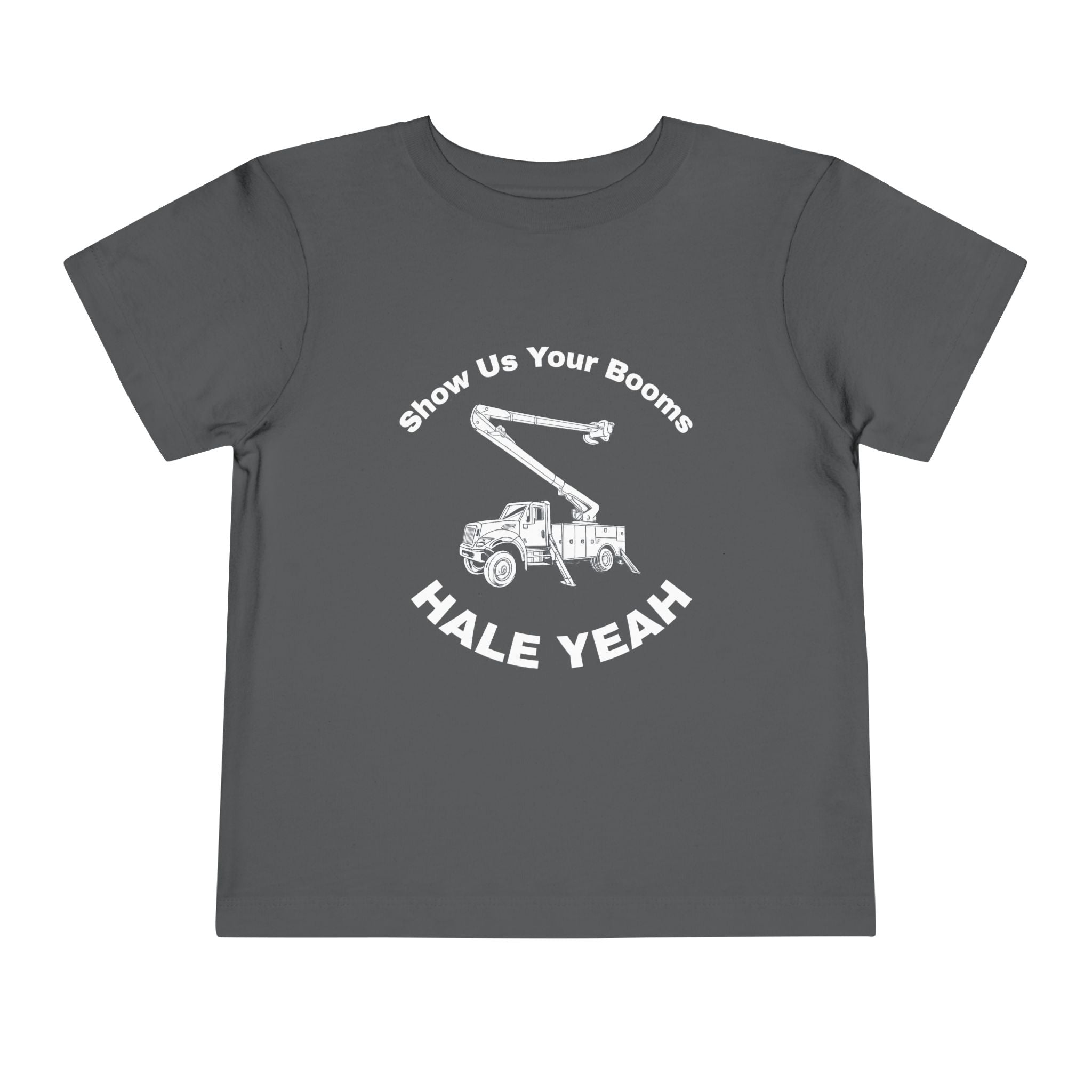 "Show Us Your Booms" Toddler Crane Shirt