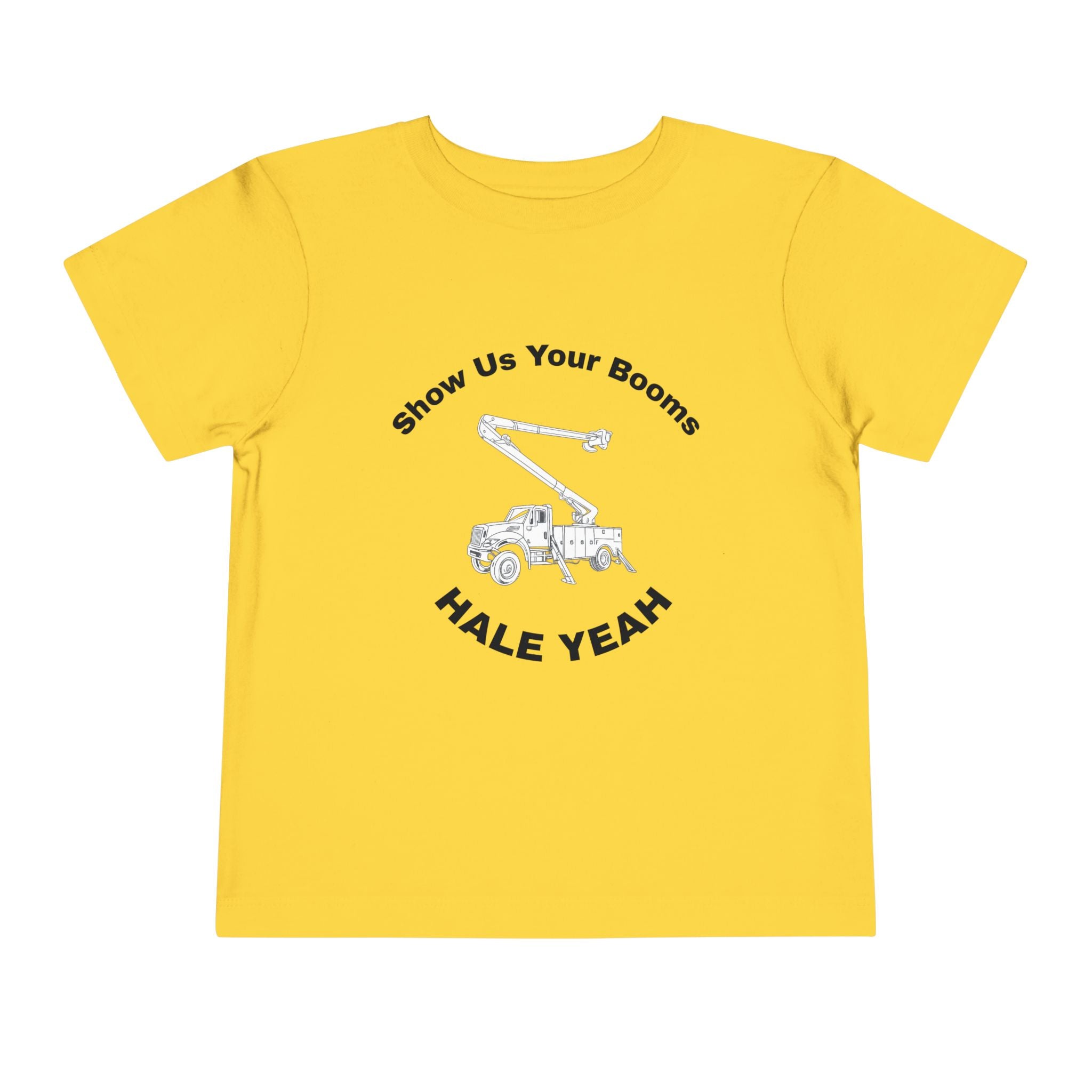 "Show Us Your Booms" Toddler Crane Shirt
