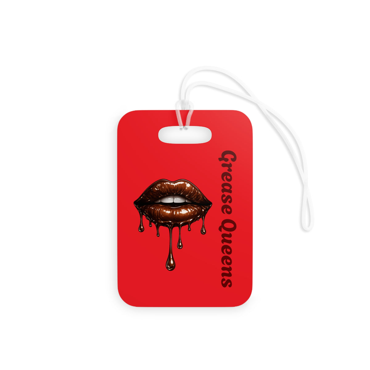 Messy Bun (Curly) Luggage Tag