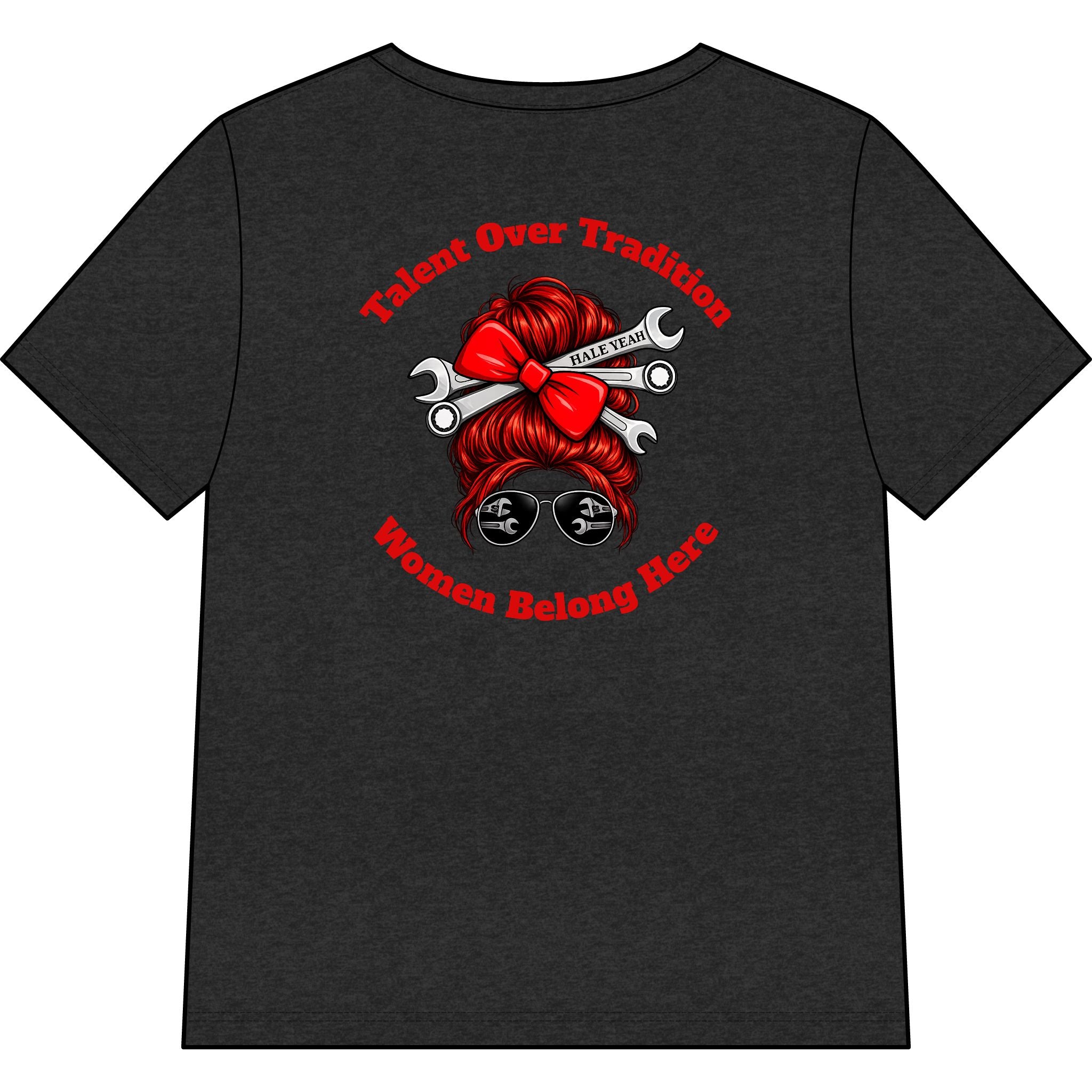 Grease Queen (Messy Bun) Talent V-Neck Tee