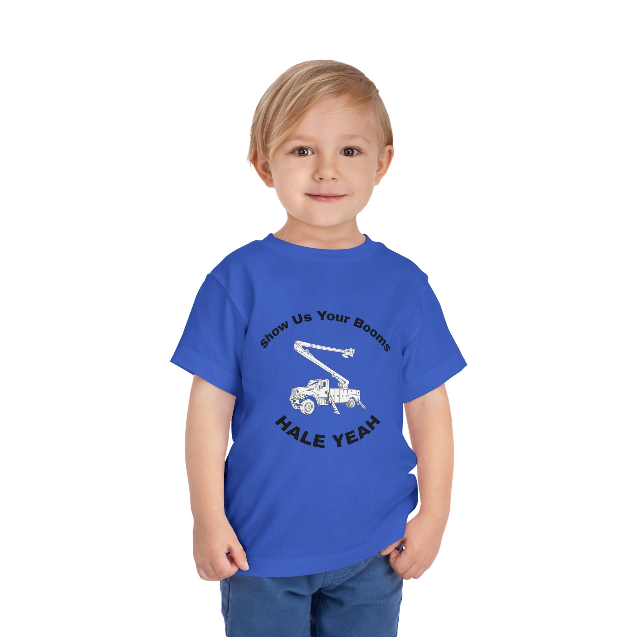 "Show Us Your Booms" Toddler Crane Shirt