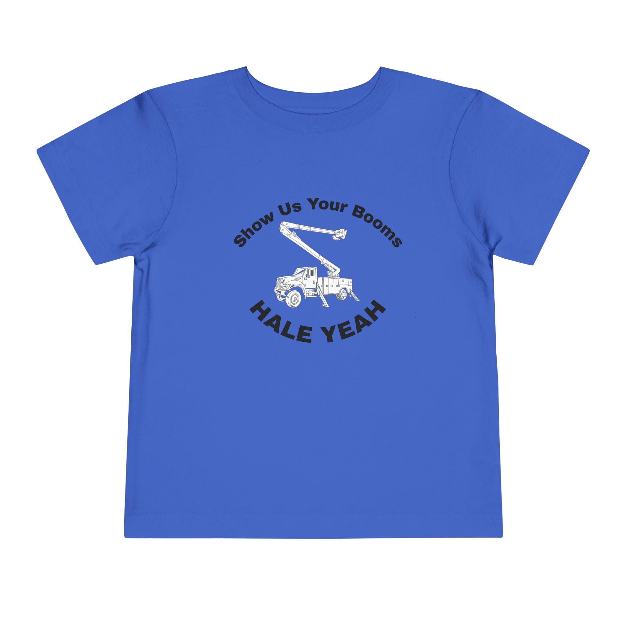 "Show Us Your Booms" Toddler Crane Shirt