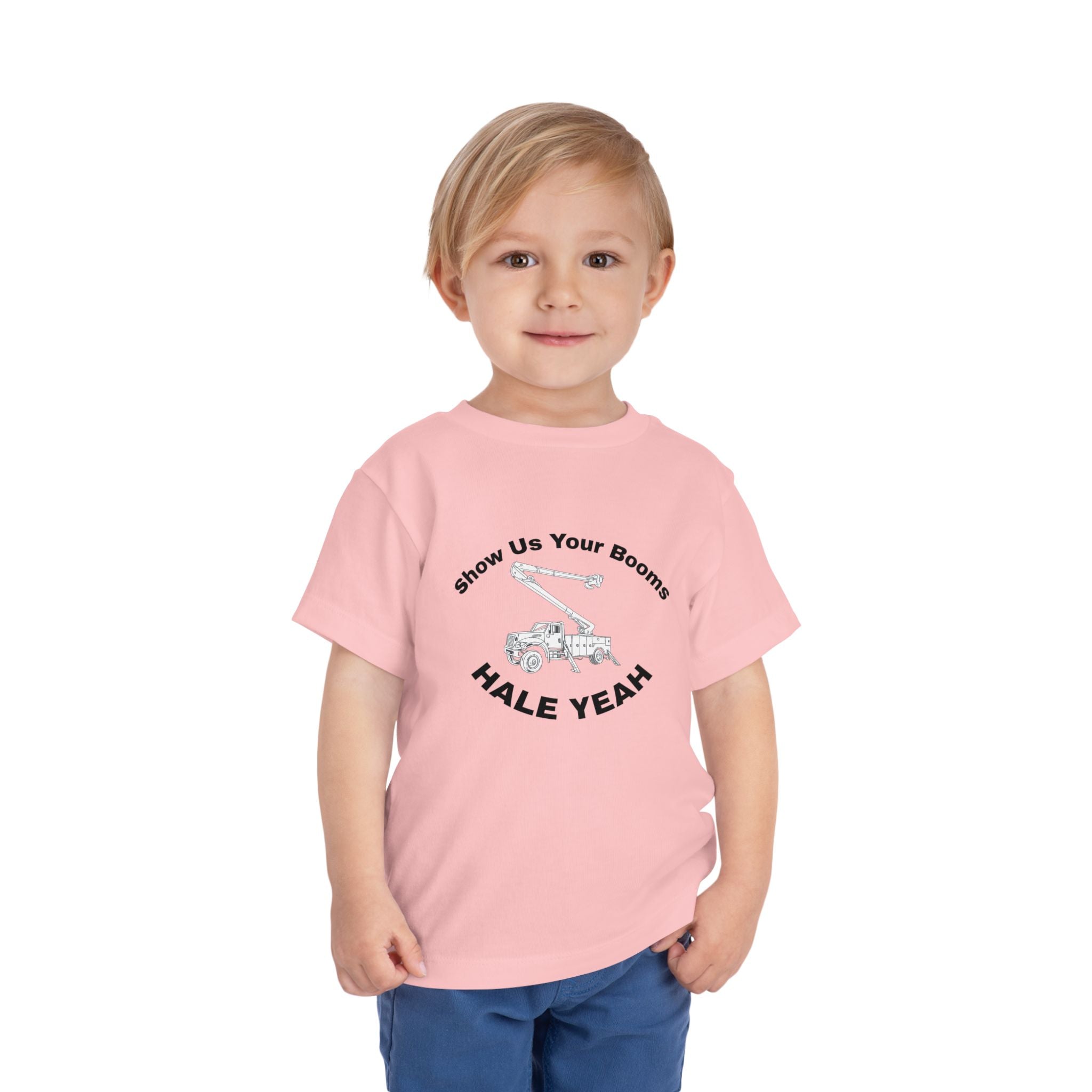 "Show Us Your Booms" Toddler Crane Shirt