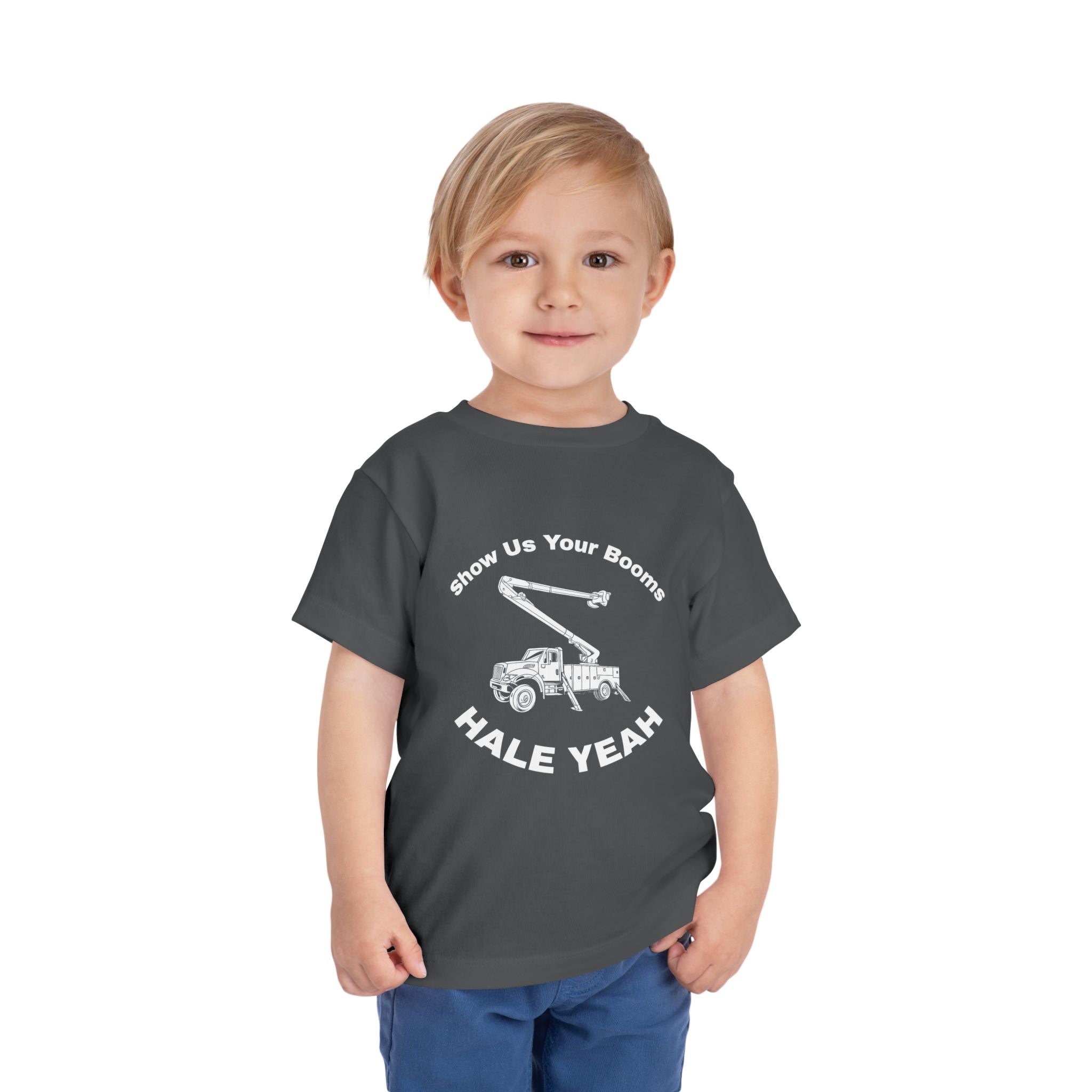 "Show Us Your Booms" Toddler Crane Shirt