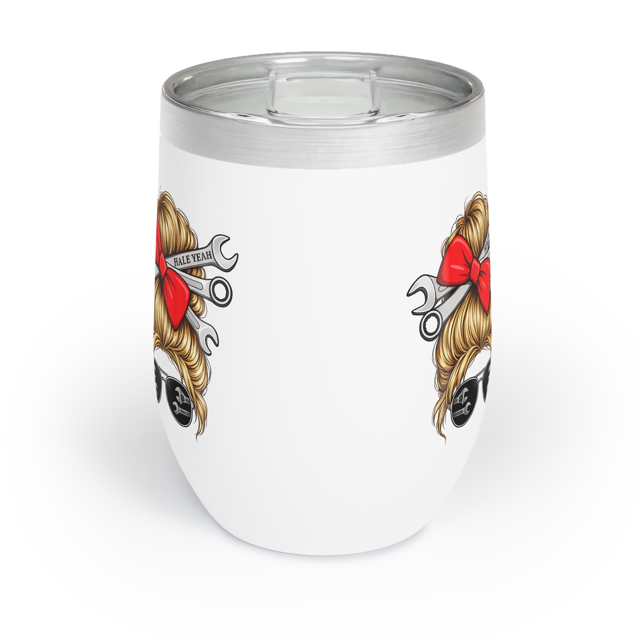 Messy Bun (Blondie) Chill Wine Tumbler